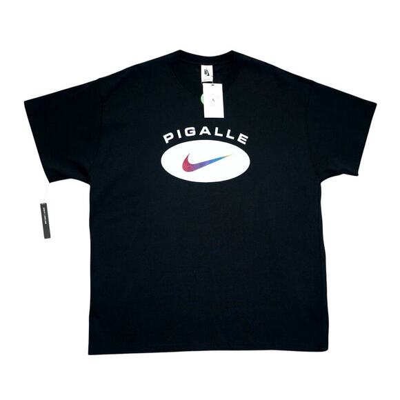Nike x Pigalle Collab T-Shirt – Size L  Gradient Swoosh – Streetwear Graphic Tee - Picture 1 of 3